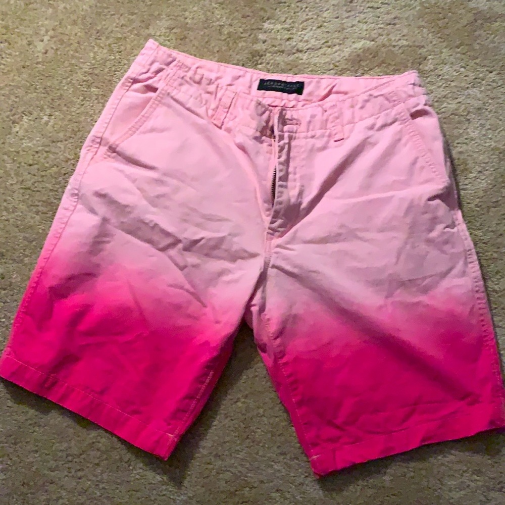 Vintage Pink Ombré Shorts